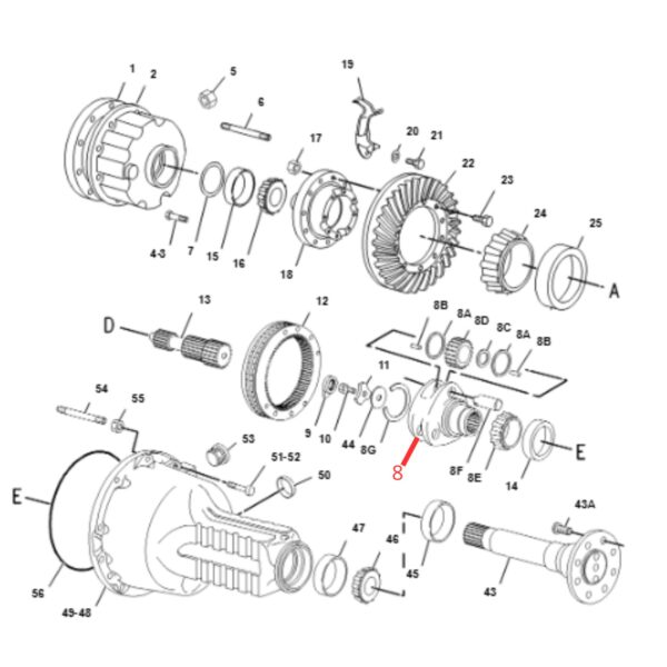 1864117 Carrier Candelero CAT 416 420