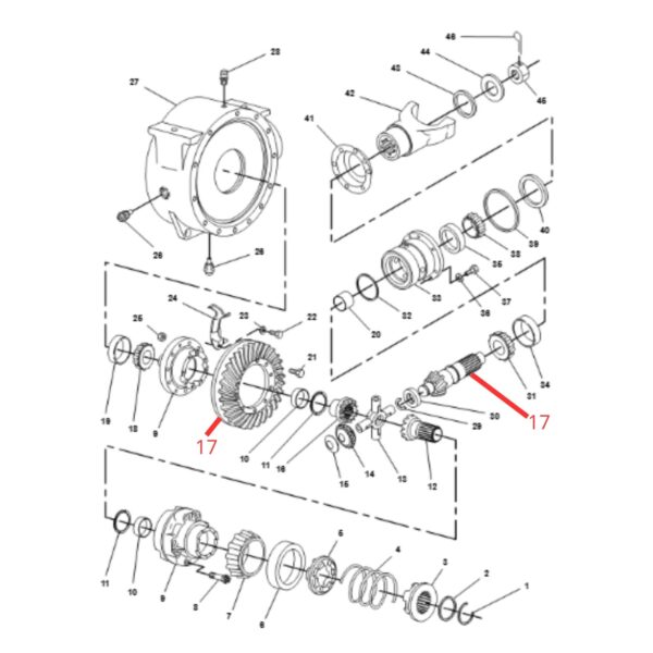9R5241 Corona y Speed Trasero 9*37 CAT 416 420
