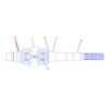 1388528 - Yoke Eje Solar Doble CAT 416C 416D 420D