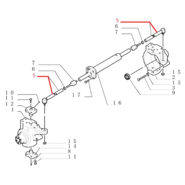 85805977 Barra Dirección Punta Delantera New Holland