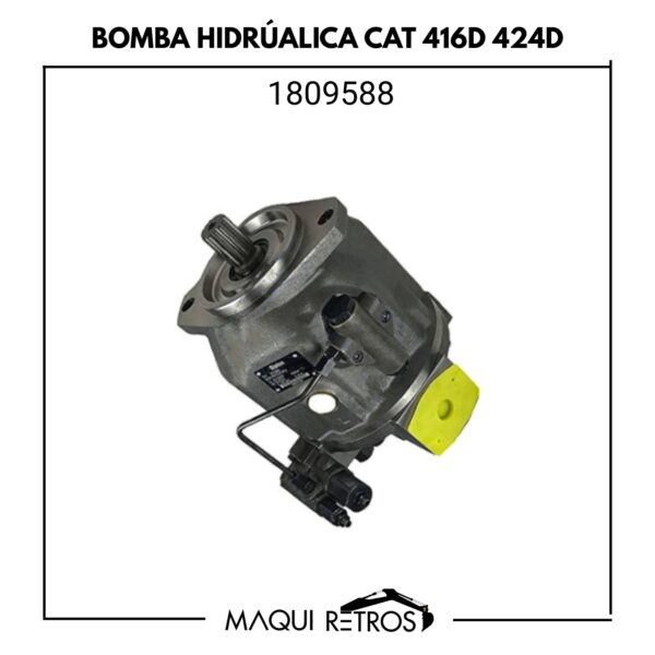 bomba hidráulica-1809588-cat 416D 424D.jpg 1809588 Bomba Hidráulica CAT 416D 424D
