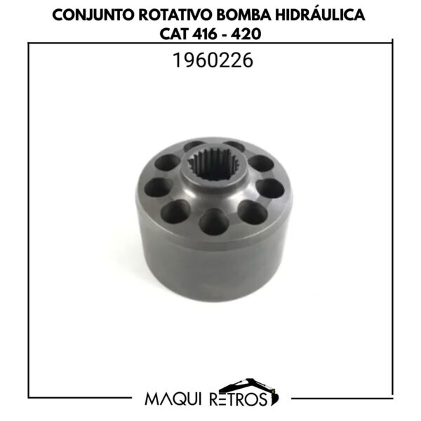 conjunto rotativo bomba hidráulica-1960226-cat 416 420.jpg 1960226 Conjunto Rotativo Bomba Hidráulica CAT 416 420