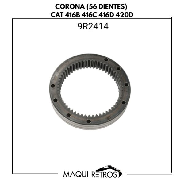 corona(56 dientes)-9R2414-cat 416B 416C 416D 420D.jpg 9R2414 Corona (56 dientes) CAT 416B 416C 416D 420D