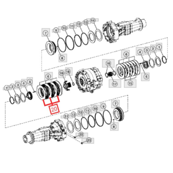 AT339059 Disco De Freno John Deere 310 410