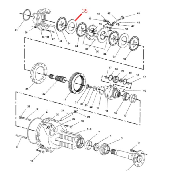 9R2476 Disco Separador De Freno CAT 416 428