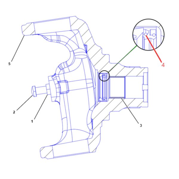4431363 Retenedor Housing CAT 416 420
