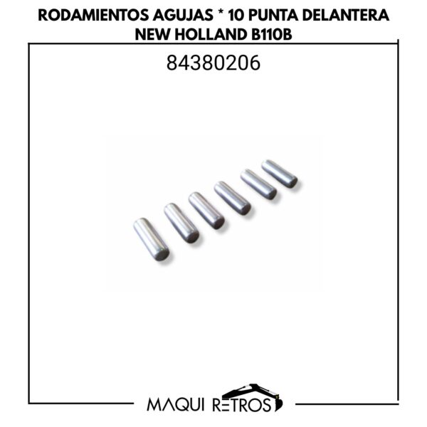 84380206 Rodamientos Agujas x 10 Punta Delantera New Holland