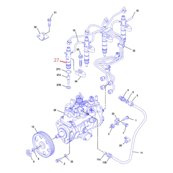 2361674 Inyector De Combustible CAT 416 420