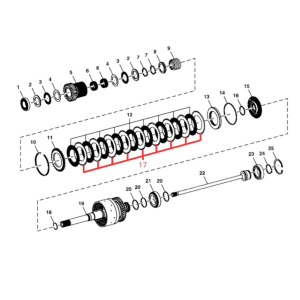 PLATO SERVO-T229406-JHON DEERE.jpg(2) T229406 Plato Servo Jhon Deere 310J 410J