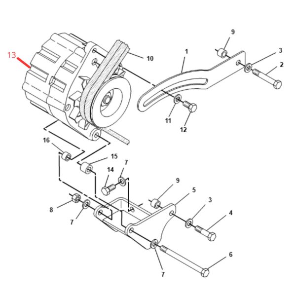alternador-1052812-cat 1004 serie B,C y D.jpg(2) 1052812 Alternador CAT 1004 416 420 B, C y D