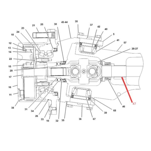 1302998 Buje Housing CAT 416C 416D 420D