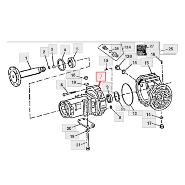 AT179499 Corona Punta Trasera John Deere 310E 310G