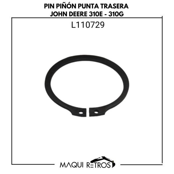 pin piñón punta trasera-L110729-jhon deere 310E 310G.jpg L110729 Pin Piñón Punta Trasera Jhon Deere 310E 310G