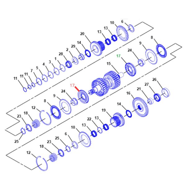 1788132 Pistón Servo CAT 416C 416D