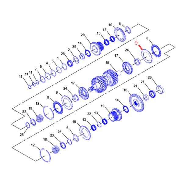 1221881 Plato Separador Tambor Servo CAT 416C 416D