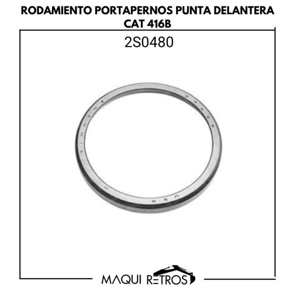 2D0480 Rodamiendo Portapernos Punta Delantera CAT 416B