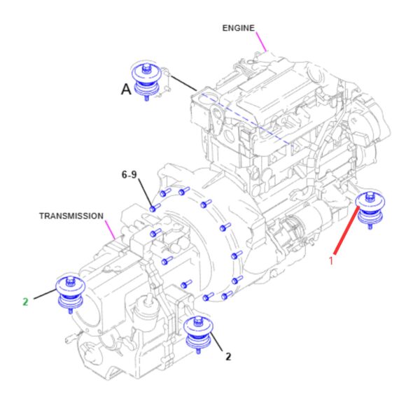 9W9910 Soportes Servo 1104 416E 420E