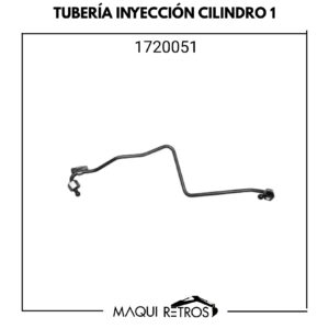 tubería inyección cilindro 1-1720051.jpg 1720051 Tubería Inyección Cilindro 1 CAT Serie B y C