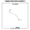 1013890 Tubería Inyección Cilindro 3 CAT Serie B y C