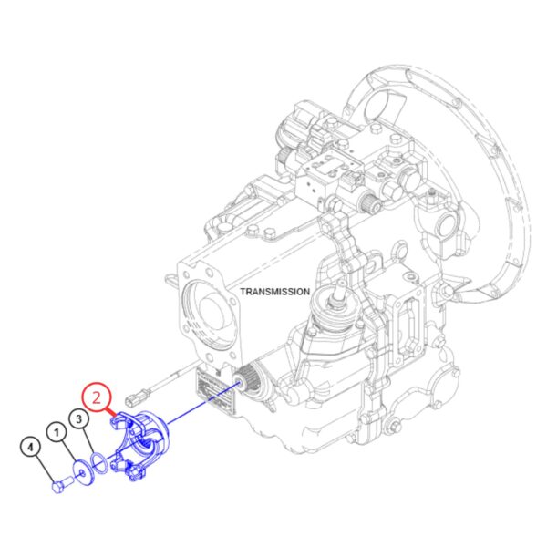 1226787 Yoke Servo Troque Trasero CAT 416C 420E